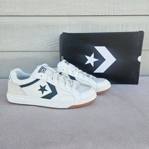 Converse Pro Blaze Classic Ox White Green Low Top Leather Men SZ 12 A12404C